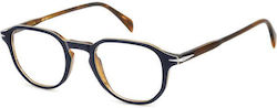 David Beckham Herren Acetat Brillengestell Schw...