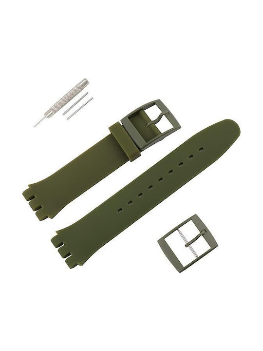 Rubber Strap Green 19mm