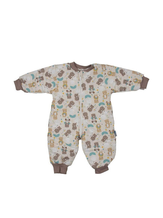 Kamtex Baby Iarna Sac de dormit cu picioare Beige