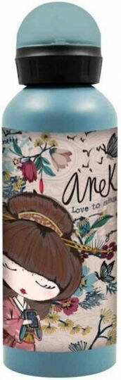 Gim Anekke Love To Share Sticlă Pentru Copii Din Oțel Inoxidabil Cu Capac Pop-Up 580ml