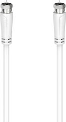 Hama Coaxial Cable F-plug 90 Db 5 M 205065 White