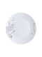 Ankor Plate Desert Glass White with Diameter 19cm