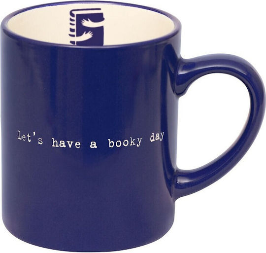 Moses Booky Day Mug Ceramic Blue 350ml Moses Booky Day Mug Ceramic Blue 350ml