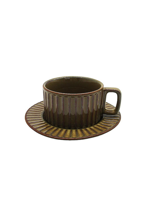 Etoile Cup Cup Coffee Ceramic Brown