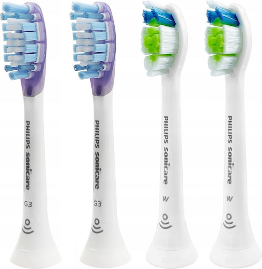 Philips Diamondclean + Sonicare G3 Gum Care Electric Toothbrush Tips 4 Pieces