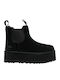 Neumel Leather Women's Chelsea Boots with Medium Heel Black