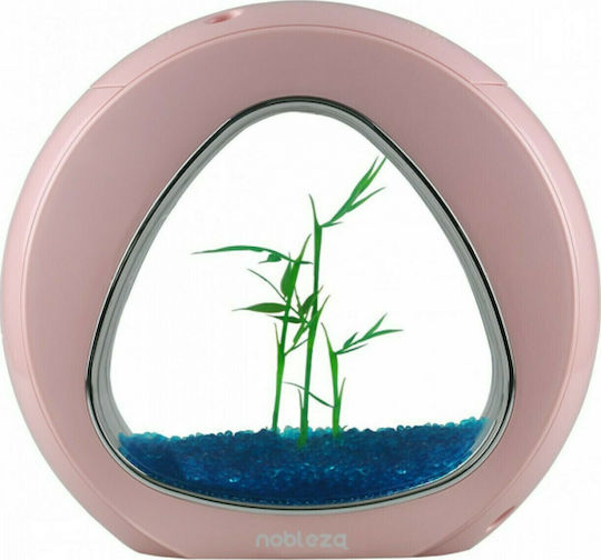 Nobleza Nobleza Fishtank Aquarien Gewicht 4lt mit Beleuchtung, Filter 29x26.5x15cm Rosa