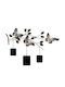 Wanddekorrahmen Dalvere 930dyu1291 93x4x65cm Schwarz-Gold Wallity Metall