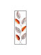 Wall Decor Leaf 930dyu1238 32x90cm Black-copper Wallity Metal