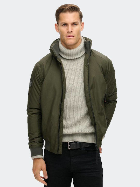 Superdry City Μπουφάν Χακί