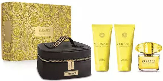 Versace Yellow Diamond Дамски Комплект с Лосион за тяло 4бр