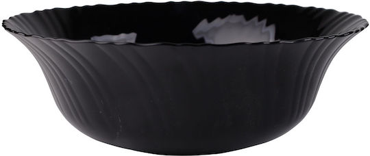 Ankor Σαλατιέρα Γυάλινη Μαύρη 23x23cm