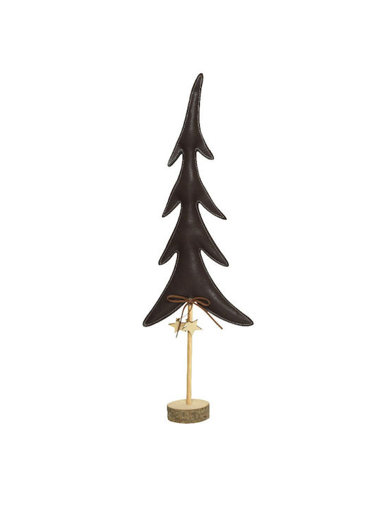 Decorațiune de Crăciun Lemn Braduleț 50cm. Negr...