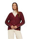 Women's Knitted Cardigan Red