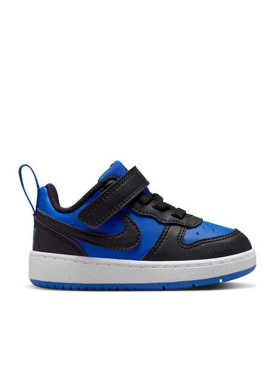 Court Borough Παιδικά Sneakers με Σκρατς Μαύρα