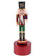 Wooden Christmas Nutcracker with Music Red