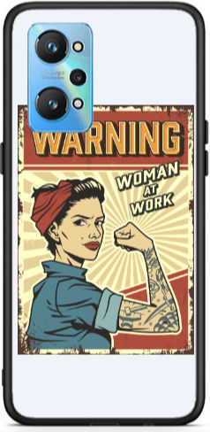Carcasă Lucioasă Neagră Realme GT Neo 2 Woman At Work