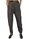 Women's Fabric Cargo Trousers Grey