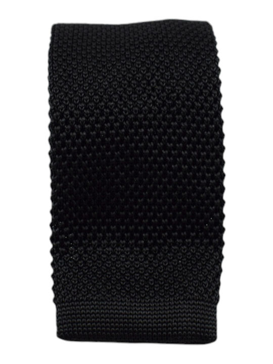 Giovani Rossi Men's Tie Knitted in Black Color