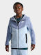 Fleece Kids Sweatshirt Cardigan with Hood and Pockets Light Blue Nsw Tech