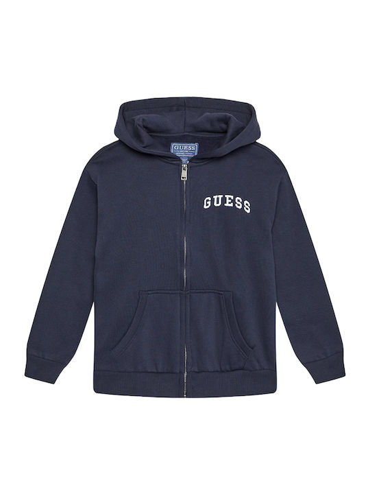 Kids Cardigan with Hood Navy ACTIVE