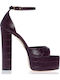 Leather Sandals Burgundy