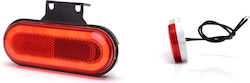 Lumină de poziție LED 1400 W198 12v-24v roșu Was