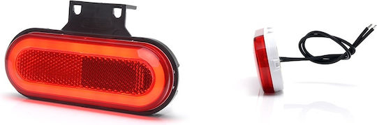 Lumină de poziție LED 1400 W198 12v-24v roșu Was