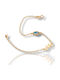 Mentzos Kids Bracelet from Gold 9K with Evil Eye