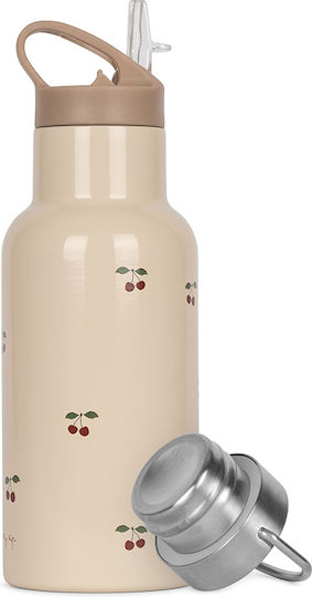 Konges Slojd Kids Water Bottle Thermos Stainless Steel Burgundy 350ml