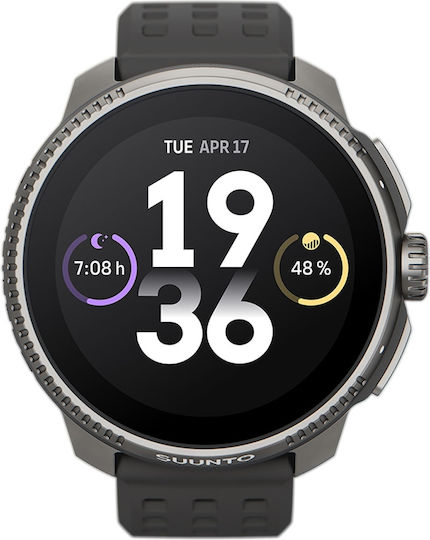 Suunto Race S Titanium 45mm Waterproof Smartwatch with Heart Rate Monitor (Graphite)