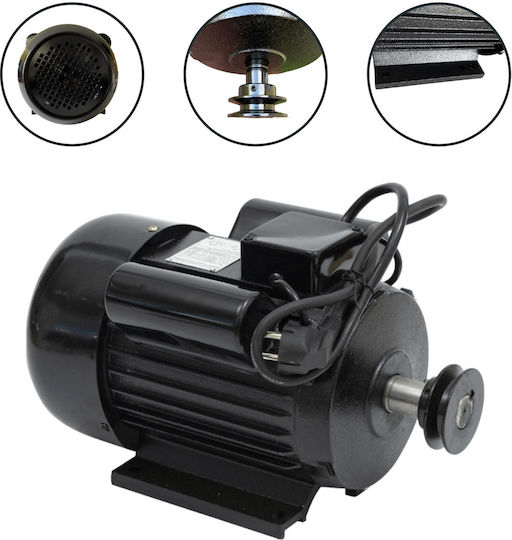 Motor Rushat 2,2 kW x 1500 U/min Einphasen-Elektromotor Kupferwicklung Gusseisengehäuse 2 Kondensatoren