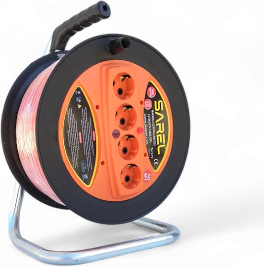 40 M Extension Cord 3x2.5 Mm Cobi Smart Drum Roll 4 Outlets Overload Protection Handle