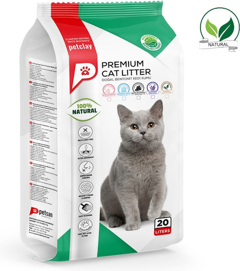 Petclay Bentonite Cat Litter 20lt Natural