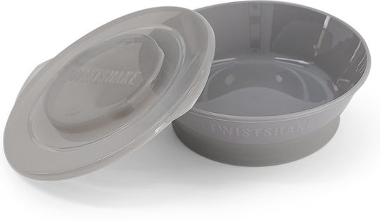 Twistshake Kinderessschale aus Plastik Gray