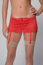 Milena by Paris Garters With Red Lace