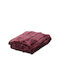 Kaemingk Κουβέρτα Fleece Μονή 170x130εκ. Μπορντό 617840