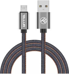 Tellur Data TLL155371 LED USB 2.0 σε micro USB 1m Μπλε