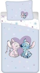 Kids Duvet Cover Single Blue Set