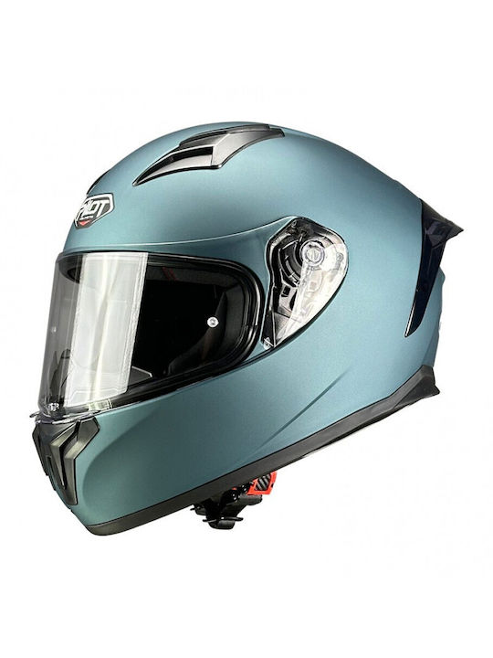 Pilot Flex Greenish Gold Motorcycle Helmet Full...