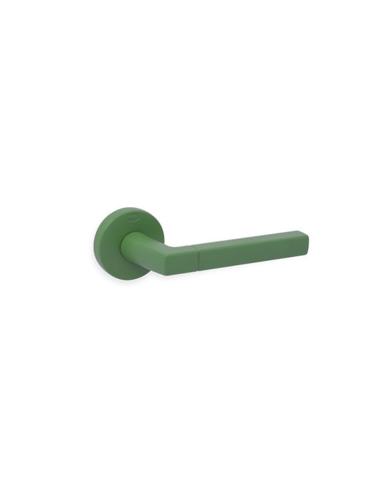 Mâner exterior pentru ușă Convex 2095 Verde - Rozetă/Piesă dreaptă