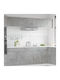 Cabinet Wall Grey Concrete 60x31x40cm