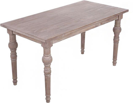 Tisch Speisesaal Holz Whitewashed 160x80x76cm