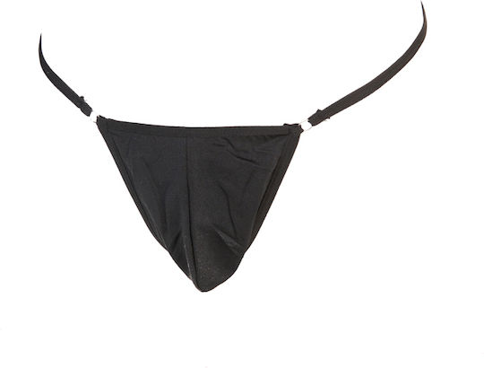 Comfort Ανδρικό Sexy String Μαύρο