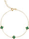 Flower Blossom Women's Bracelet with design Flower made of Gold 14K
