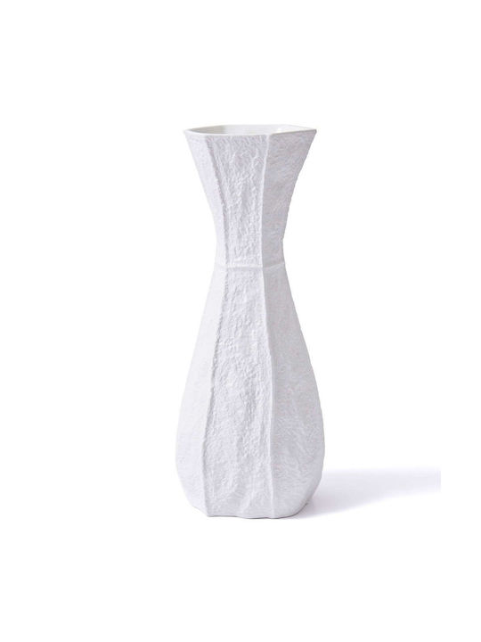 Aberto Design Decorative Vase White 17x16x45cm