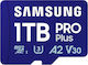 Samsung Pro Plus SDXC 1.0TB Клас 10 UHS-I с адаптер