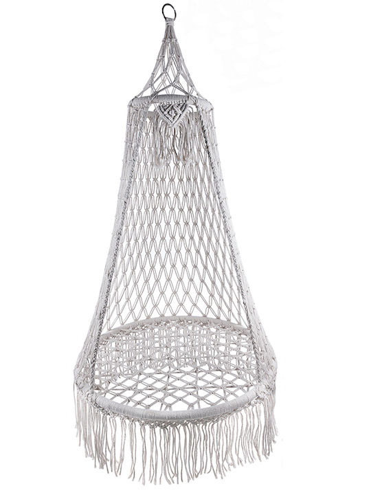 Hängesessel Stoff L80xB80xH140cm Beige