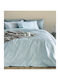 Palamaiki Duvet Cover Set Cotton Single with Pillowcase 170x250 Fashion Life Fl6259 Light Blue