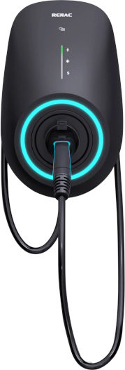 Renac Wall Mounted Single Phase 7kW Charging Station with Built-in Cable Type 2 (60-RC-AC1P-7K)